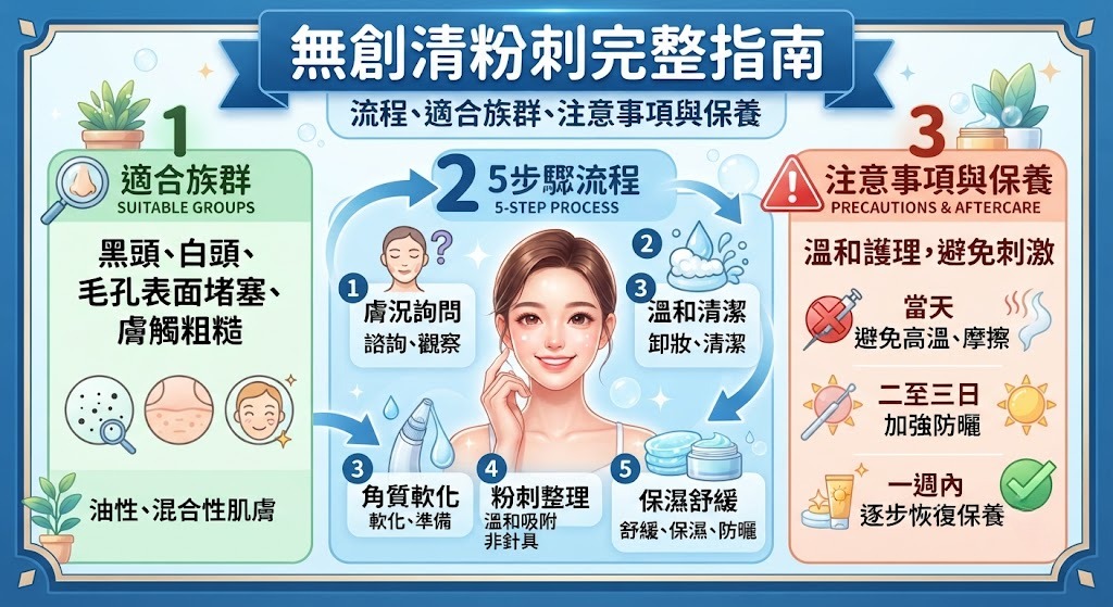 無創清粉刺是什麼?流程、適合族群、注意事項與保養指南